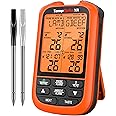ThermoPro TempSpike XR Wireless Meat Thermometer up to 300M, with 2 Ultra-Thin Wireless Meat Probe, Smart Meat Thermometer Digital Wireless for Rotisserie, Smoker, and Kitchen Cooking Thermometer