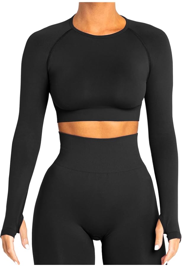 Navneet Sporttop voor dames, lange mouwen, rugvrij, lange mouwen, gym