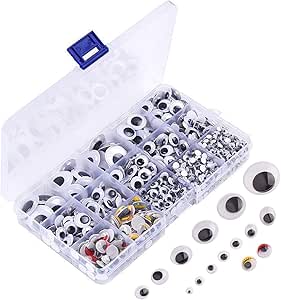Feigo 1100 Stucke Kunststoff Wackelaugen Selbstklebend Puppe Augen Wiggle Glubschaugen Wackelaugen Mit Wimpern Fur Diy Scrapbooking Handwerk Spielzeug 5 25mm Amazon De Kuche Haushalt Wohnen