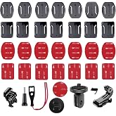 DGUSO gopro i&ccedil;in kask tutucu, 36 adet, gopro yapışkan pedler i&ccedil;in, gopro kask tutucu i&ccedil;in, GoPro Hero 12/11/10/9/8/7/6/5/4/3 