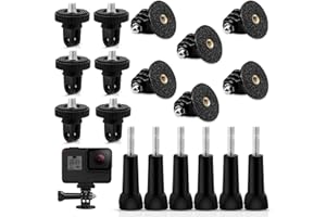 GZkushi Juego de 6 adaptadores de trípode para DJI, Xiaomi y otras cámaras de acción (negro)