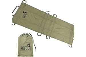 RHINO RESCUE Emergency Multi-Purpose Disposable Stretcher -300kg Capacity | Water-Resistant for Mass Casualty & Disaster