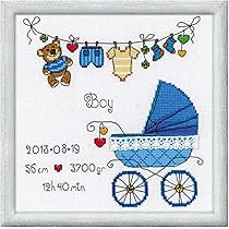 RIOLIS - Gattino HB068, Punto croce 15x18cm, Punto croce kit da ricamare, Disegni da ricamare, Embroidery kit, Kit ricamo punto croce