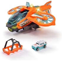 Dickie Toys Rescue Hybrids Spider Tank - Véhicule 4x4 Vert Fluo + Char Transformable - 12 Cm - Fonction Tir De Fléchettes