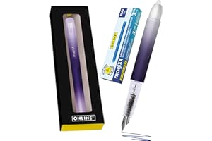 Online stylo plume magiXX Dark Shadow| 4 x cartouches magiXX (encre bleue) inclus pour écrire, effaçer et corriger en un seul geste| cadeau pour l' école et l' université