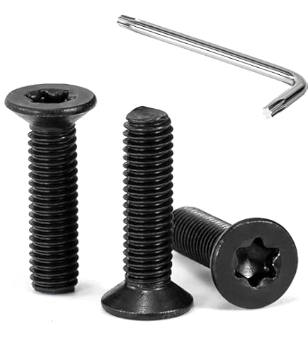 SECCARO Verzonken schroef M3,5 x 8 mm, roestvrij staal V2A VA A2, ISO 14581, binnenzeskant (TX), volledige schroefdraad, 20 stuks