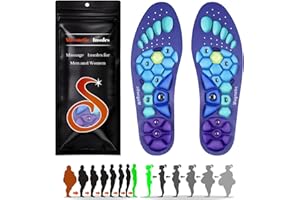 SENLINLIN Magnetische Akupressur Einlegesohlen, Magnet Einlegesohlen Akupunktur Bequem Atmungsaktiv, Reflexologie Akupressur Einlagen Für Männer Und Frauen, Schmerzende Füße, Verteilt Fußdruck