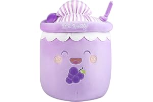 Ayixiwarz Boba Plüschtier, Boba Plüsch, Bubble Tea Plushi 30cm, Frucht Plüsch Kissen Tier Kissen Hautfreundliche Bequeme Kuschel Umarmung Kissen, Flauschige Milch Tee Plüsch Rücken Kissen Geschenk