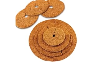 MW.Shop.24 Kokos-Mulchscheibe/Kübelabdeckung/Winterschutz für Topfpflanzen/Pflanzenschutzmatte/Unkrautschutzmatte (40 cm - 1 Stück)