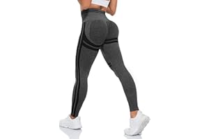 ShinyStar Women's Seamless High Waisted Yoga Leggings Stretch Gym Workout Running Leggings