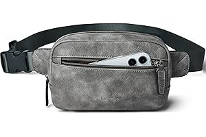 LATMAP riñonera Mujer 2L, Cuero PU Bolso Pequeño Antirrobo Unisex Cinturón Ajustable Impermeable Mochila Cruzada para Exterior Running Shopping Casual Comprar