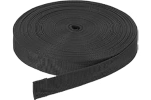 DMiotech Nylon Webbing Belt 10 Yard 25 Yard 50 Yard Length 1" 3/4" 2" 1-1/2" Width Nylon Straps for Sewing Luggage