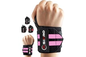 ASIPRO Straps Palestra Uomo & Donna Fascette Palestra per Stacchi Polsini Palestra Polsiere Palestra Cinghie Sollevamento Pesi Lifting Straps Wrist Wraps fasce Polsi Palestra Fasce Palestra Gym Straps