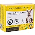 INR's Farm Fresh Timothy Hay Banana Stick Treats for Rabbits, Guinea Pigs, Hamsters, and Other Small Pets (125 GMS Pack) | Natural High-Fiber Chew Sticks