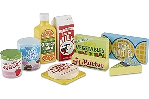 Melissa & Doug | Aliments En Bois Pour Réfrigérateur | Pour garçon ou fille | 3+ | Pretend Play