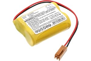 TECHTEK Batteria 2200mAh compatibile con [GE] A06B-0177-D106, A06B0177D106, A98L-0031-0011#L, A98L00310011#L, Beta iSV Amplifier, Beta SVU Amplifier, Fanuc A06 industrial computers, Fanuc A06 pro FBA