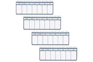 Juvale Calendario settimanale cancellabile a secco, calendario magnetico per frigorifero, planner settimanale cancellabile a secco, decorazione da scrivania e accessori da scrivania da ufficio, 28 x
