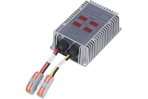 OREQ Solarladeregler, Wasserdichter MPPT Boost Solarladeregler mit Display, Intelligenter 24-85V Solarpanel Batterieregler, Solarbatterie Warter für Solarsystem(400 W)