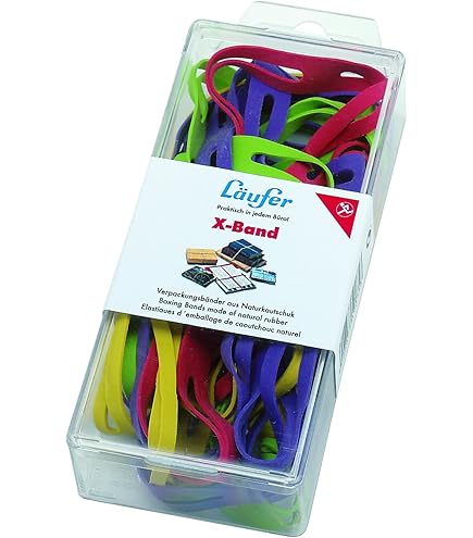 TATMOTIVE Metallic Gummibänder 100 Stück - Silber Für Einladungskarten