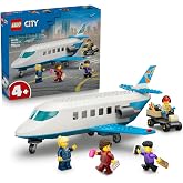 LEGO City Yolcu Jeti 60492-4 Yaş ve &Uuml;zeri &Ccedil;ocuklar i&ccedil;in Aksesuarlarıyla Birlikte Pilot, Havaalanı &Ccedil;alışanı ve 2 Yolcu Minifig