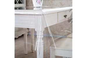 ‎ANRO Tischdecke Transparent Schutzdecke Glasklar Durchsichtig Klarsichtfolie 0,2mm Klar 100x140cm