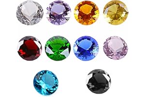 CYIOU 10 STÜCKE Kinder Diamanten, Dekorative Diamanten, Farbsteine, Piratensteine ​​Set, Häufig Verwendet für Tisch Dekoration Hochzeits Dekoration (Farbe)