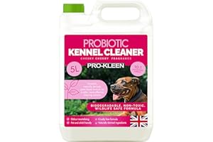 Pro-Kleen ProBiotic Kennel Cleaner 5L - Cleans & Neutralises Odours - Biodegradable, Non-Toxic, Wildlife & Pet Safe - Uses Naturally Derived Ingredients - Cruelty Free & Vegan (Cherry)