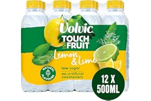 Volvic Touch of Fruit Lemon & Lime Still Flavoured Water Multipack 12 x 500ml