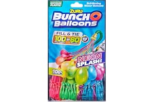 Neon Splash Bunch O Balloons 100+ gavettoni con colori Neon autosigillanti a riempimento rapido (confezione da 3)