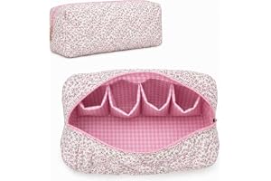 PFUTURE Hair Tools Travel Bag for Dyson Airwrap & Shark FlexStyle, Cute Floral Hair Styling Tools Organizer Case for Travel & Storage