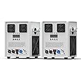 Erreyht Pyrotechnic Machine, 2PC White 530W DMX Machines, Remote Control, for Parties Halloween Christmas Weddings Sporting Events