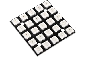 HALJIA WS2812B 25-Bit 5 * 5-Farb Treiber 5050 RGB-LED-Lampenfeld RGB-Lichtquellen Modul Platine Kompatibel mit Arduino DIY Kit