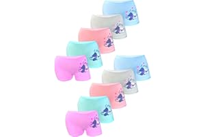 LOREZA ® 10 Boxershorts et Pantys pour Filles - Culottes en Coton Hipster