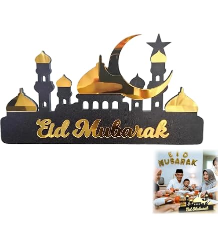 Eid Mubarak Ramadan LED Veilleuse Mubarak LumièRes Musulman Islam Suspendu DéCor A