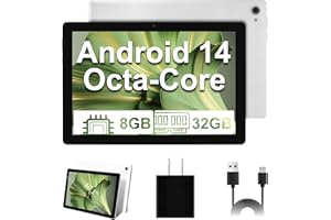 Byxsb Android 14 Tablet, 10.1 Inch, Octa-core Processor, 8GB RAM 32GB ROM (TF 1TB), 5MP+8MP Dual Camera, Wifi, Bluetooth, 5000mAh Battery