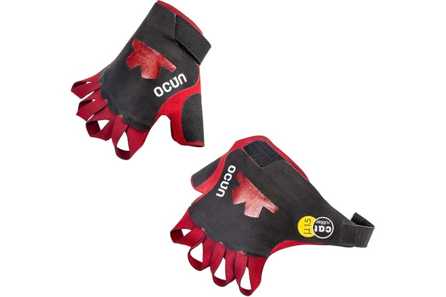 Ocun Crack Gloves Pro for Advanced Rock & Crack Climbing, Lightweight Protective Outdoor Recreation Gloves