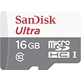 SanDisk Class 10 Ultra Android 16 GB MicroSDHC Memory Card and SD Adapter