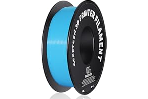 GEEETECH Filament PLA 1,75 mm, do drukarki 3D, filament PLA 1 kg (Water Blue)