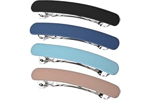 ‎FSMILING 4 Stück Französische Haarspangen Damen Dünnes Haar, Automatische Haarspange Für Dünnes Haar und Dickes Haar Clips Set Für Damen Frauen