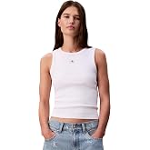Calvin Klein WOVEN LABEL 2X2 BABY RIB TANK Kazak Kadın