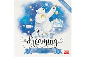 Legami - Calendario da Parete 2026, Aphorisms, Calendario da Muro Piccolo, 12 Mesi e Planner Annuale, in 6 Lingue, Spazio per Note, Segni Zodiacali, Festività Internazionali, 18 x 18 cm