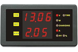 AILI DC 0-90V 0-30A Voltage Current Capacity Power Combo Meter Battery Charge Discharge Monitor