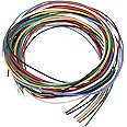 sourcing map 22 Gauge Silicone Wire 22AWG Electrical Wire Stranded Wire Flexible Tinned Copper Wire High Temp Hookup Wire 7 Color 1.5m/4.92ft for Car Model Electric Appliances 7pcs