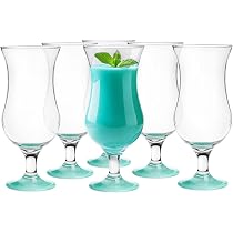 Glasmark Set 6 Bicchieri Da Cocktail Max 480ml - Vetro Arancione, Alti 19,5 Cm