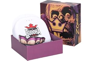 BUDDHA FIGHT WEAR Protector bucal Premium adultos y niños +12 Años para todos los deportes de contacto, incluidos rugby, MMA, kickboxing, judo, hockey y boxeo (Blanco-Morado)