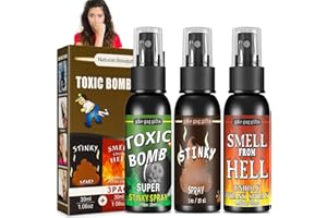 Naturas Bouqutis Spray Puant 3 Pièces, Boule Puante, Spray Qui PUE, Farce et Attrape Adulte, Objet Prank, Halloween Prank Stuff Joke Toys