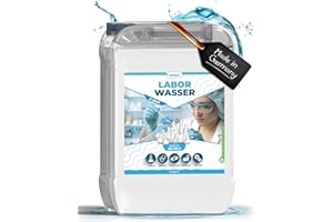 ‎QINDOO Aqua Bidest Laborwasser 5L, Qindoo ultra reines 2-fach bi-destilliertes Wasser bidestillata (5L Kanister)