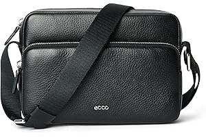 ECCO Damska torba na aparat East West Crossbody, Czarny, S, Minimalistyczny