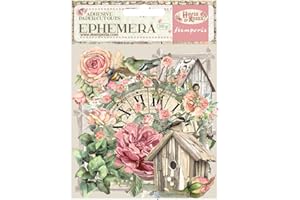 Stamperia - Ephemera for Scrapbooking, Albums, Card Making, Bullet Journalling and More, Adhesive Paper Cut Outs, Easy to Apply, Perfect for Hobbies, Crafts, and Gifting (House of Roses)