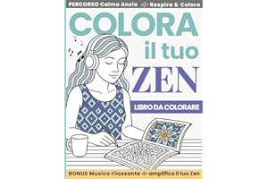 Colora il tuo Zen: Libro da Colorare Antistress | Motivi astratti, Animali, Paesaggi, Persone e Vita quotidiana per alleviare l’Ansia